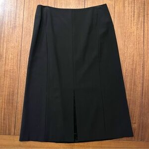 Loft Midi Dressy Skirt black size 6 petite